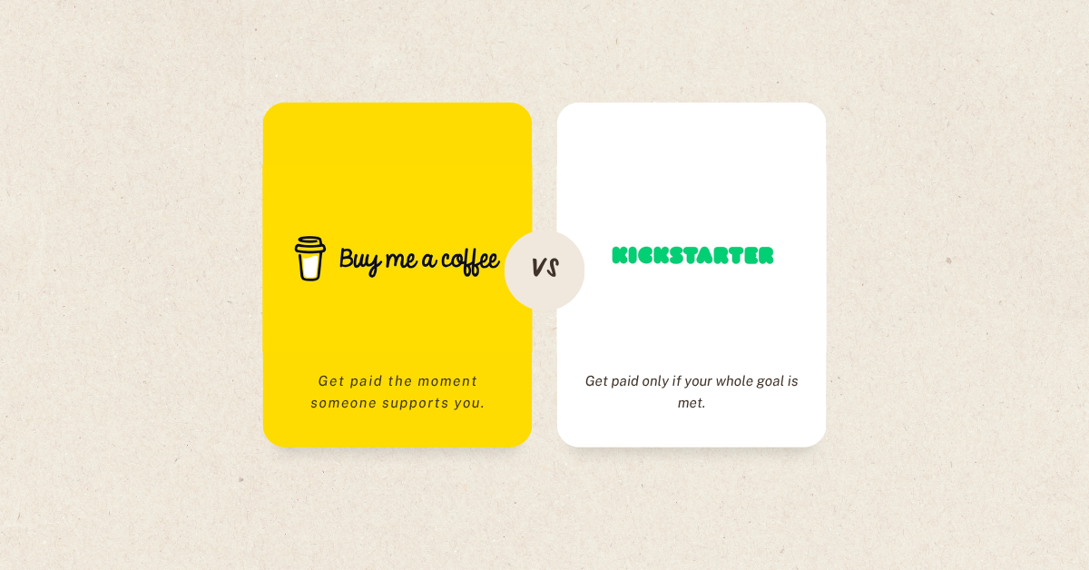 Buy Me a Coffee vs Kickstarter: The Better Choice for Long-Term Creator Income